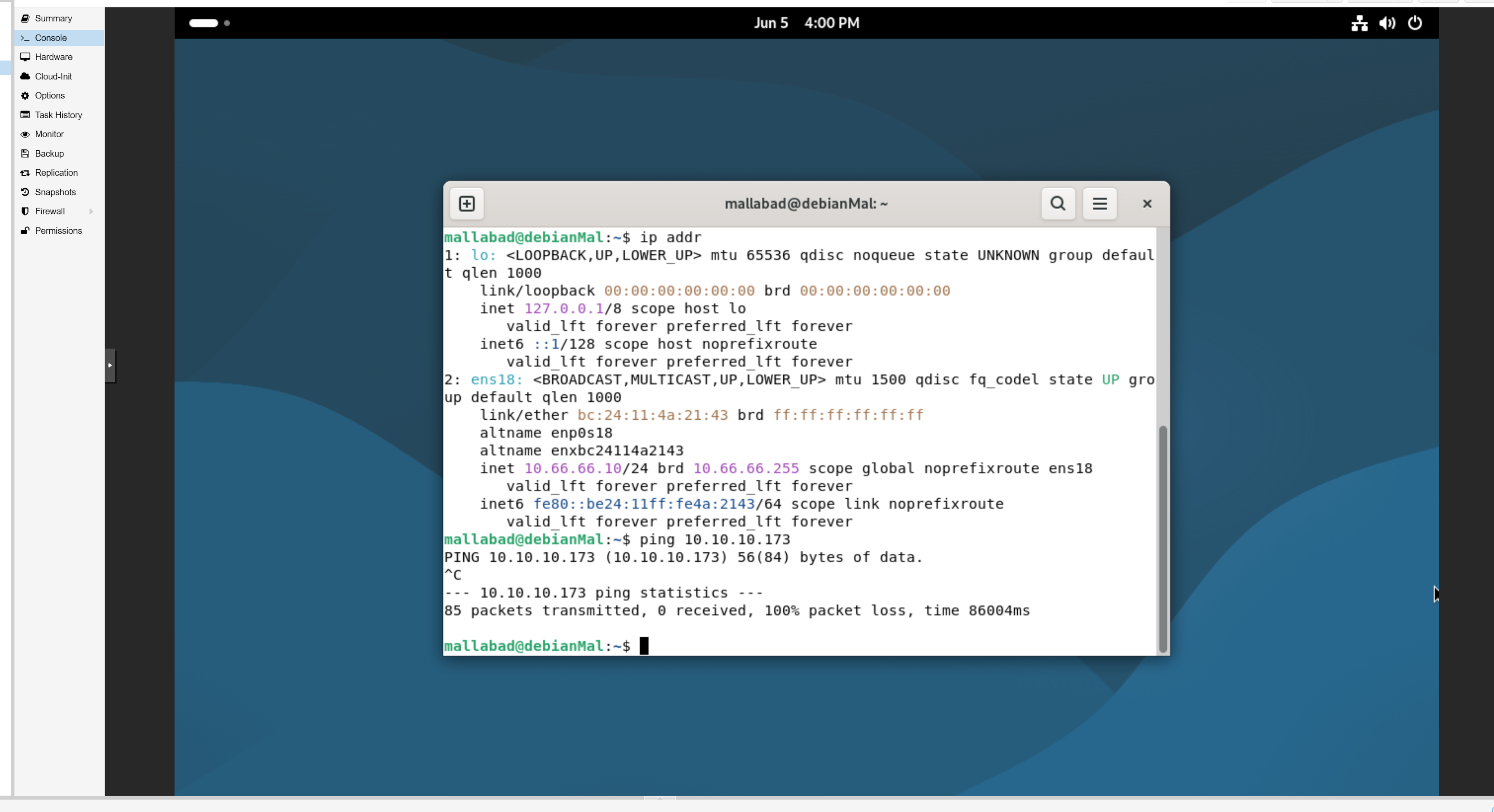 Malware LAN IP address